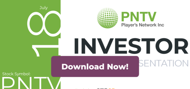 Players Network Publishes Updated Investor Presentation and Announces Accompanying Video