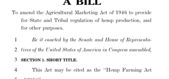 The End of Industrial Hemp Prohibition: Almost There!