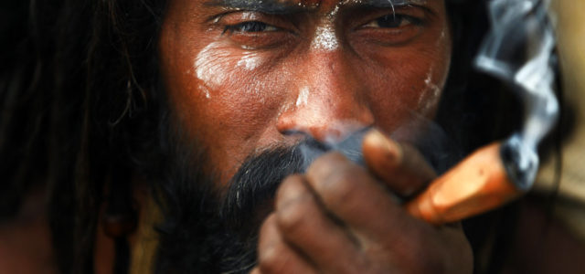 PHOTOS: Hindu holy men smoke marijuana at Nepal’s Shivaratri festival