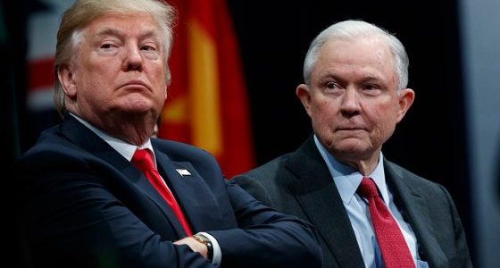 Trump is backing off the marijuana fight. Jeff Sessions has not.