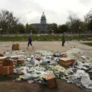 Who trashed Civic Center? Park was clean after Denver 4/20 rally, organizers say