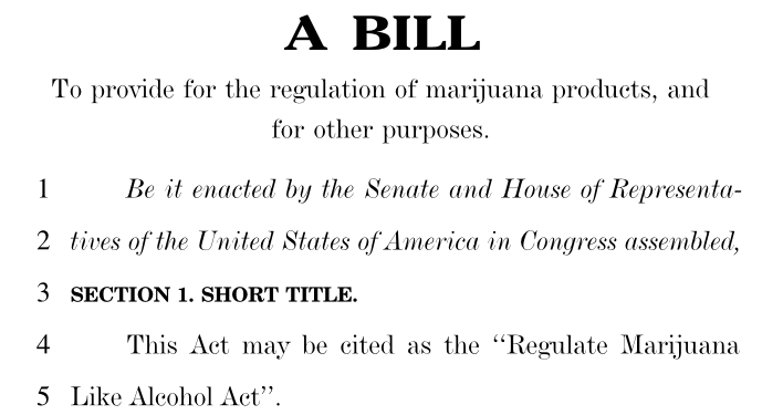 HR 420 marijuana blumenauer