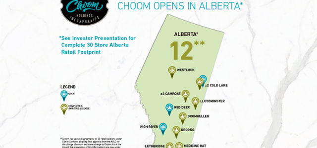 Choom Acquires Alberta Retail Stores (OTCQB: CHOOF CSE:CHOO)