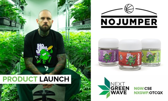 Cannot view this image? Visit: https://mjshareholders.com/wp-content/uploads/2019/09/next-green-wave-rolls-out-premium-exotic-flower-line-in-collaboration-with-iconic-nojumper.jpg