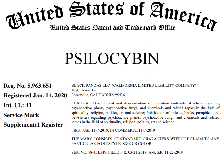 psilocybin trademark
