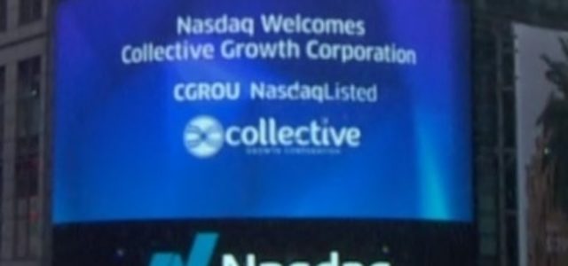 Collective Growth Corp. lists on Nasdaq with full suite of investors