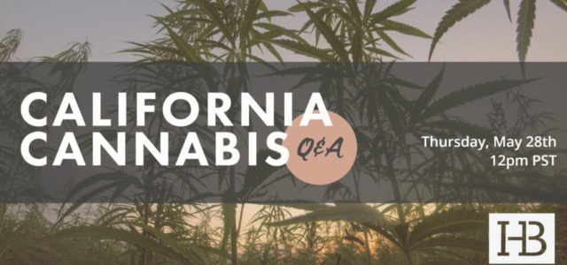 California Cannabis Q&A: The Webinar Video Replay