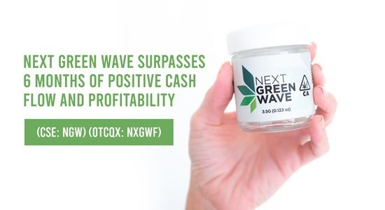 Next Green Wave Surpasses 6 Months of Positive Cash Flow and Profitability