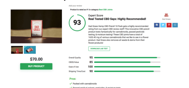 Real Tested CBD Reviews: Top 5 CBD Joints