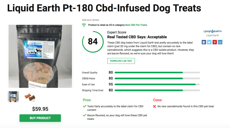 Liquid Earth CBD Infused Dog Treats