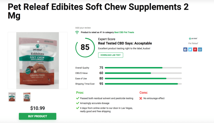 Pet Releaf Edibites Soft Chew Supplements