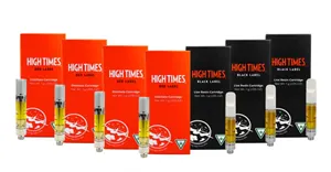 High Times Red Label and Black Label vape cartridges.