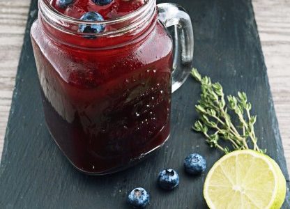 An Extra Fruity Fizz — Tribe’s CBD Blueberry Gin Fizz