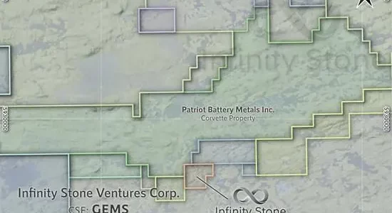 Infinity Stone Stakes Additional Claims at Camaro Property, Adjacent to Patriot Battery Metals Lithium Discovery