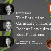 FREE Webinar This Thursday, September 21st: Cannabis Trademarks and Litigation